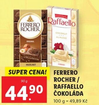 Lidl FERRERO ROCHER / RAFFAELLO ČOKOLÁDA nabídka