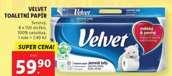Lidl VELVET TOALETNÍ PAPÍR nabídka