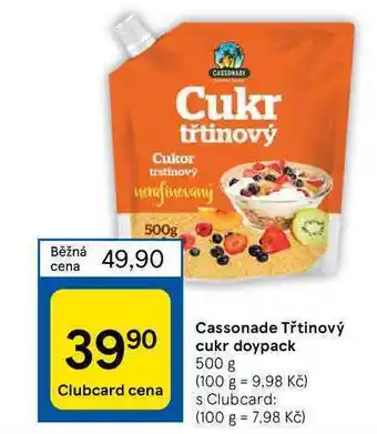 Tesco Cassonade třtinový cukr doypack 500g nabídka