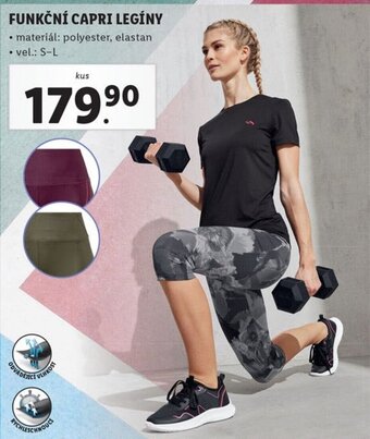 Lidl FUNKČNÍ CAPRI LEGÍNY nabídka