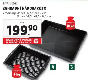 Lidl ZAHRADNÍ NÁDOBA/SÍTO nabídka