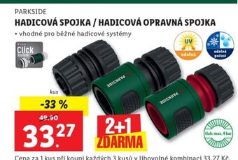 Lidl HADICOVÁ SPOJKA / HADICOVÁ OPRAVNÁ SPOJKA nabídka