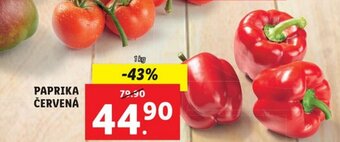 Lidl PAPRIKA ČERVENÁ nabídka