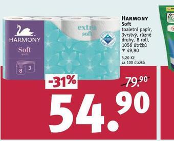 Rossmann Harmony soft toaletní papír nabídka