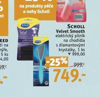 Rossmann Scholl velvet smooth elektrický pilník na chodidla nabídka