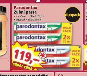 Norma Parodontax zubní pasta nabídka