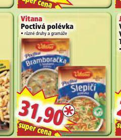 Norma Vitana poctivá polévka nabídka