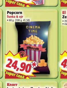 Norma Popcorn nabídka