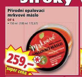 Norma Přírodní opalovací mrkvové máslo nabídka