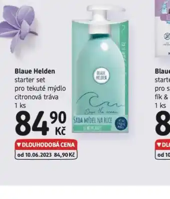 dm drogerie Blaue helden starter set pro tekuté mýdlo nabídka