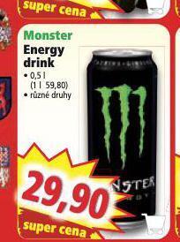 Norma Monster energy drink nabídka