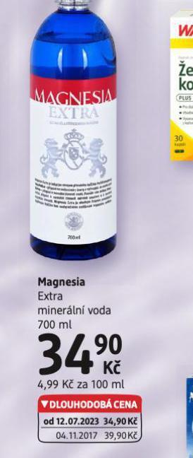 dm drogerie Magnesia extra minerální voda nabídka
