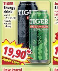 Norma Tiger energy drink nabídka