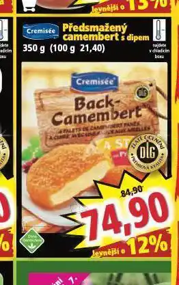 Norma Předsmažený camembert nabídka