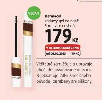 dm drogerie Dermacol voskový gel na obočí nabídka