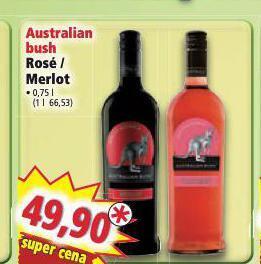 Norma Australian bush merlot nabídka