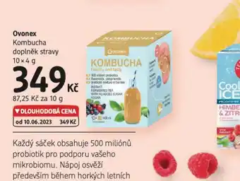 dm drogerie Ovonex kombucha doplněk stravy nabídka
