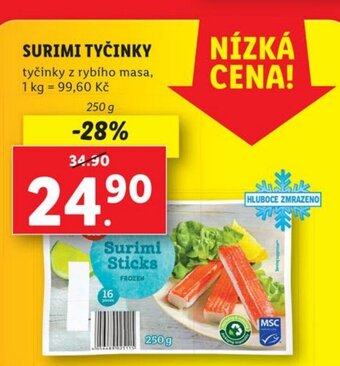 Lidl SURIMI TYČINKY nabídka