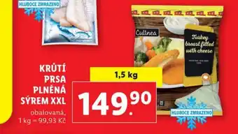 Lidl KRŮTÍ PRSA PLNĚNÁ SÝREM XXL nabídka