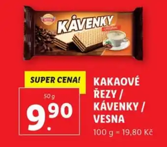 Lidl KAKAOVÉ ŘEZY / KÁVENKY / VESNA nabídka