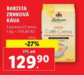 Lidl BARISTA ZRNKOVÁ KÁVA nabídka