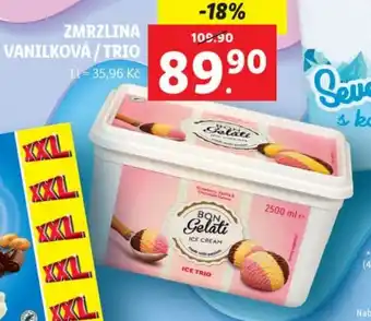 Lidl ZMRZLINA VANILKOVÁ/TRIO nabídka