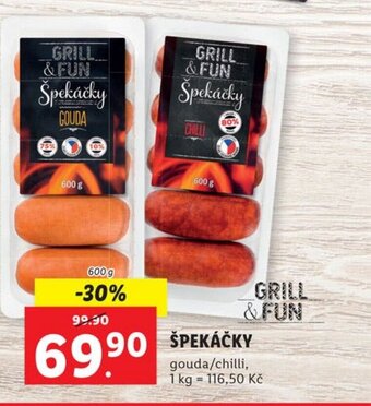 Lidl ŠPEKÁČKY nabídka