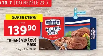 Lidl TRHANÉ VEPŘOVÉ MASO nabídka