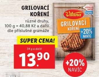 Lidl GRILOVACÍ KOŘENÍ nabídka
