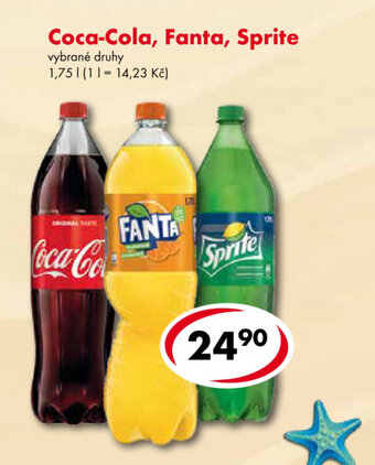 CBA Coca-Cola, Fanta, Sprite 1,75l nabídka