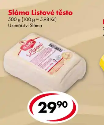 CBA Sláma Listové těsto 500g nabídka