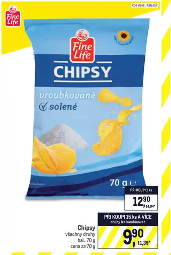 Makro Chipsy 70g nabídka
