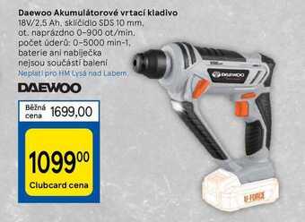 Tesco Daewoo akumulátorové vrtací kladivo nabídka