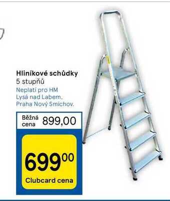 Tesco Hliníkové schůdky nabídka