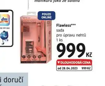 dm drogerie Flawless sada pro úpravů nehtů nabídka
