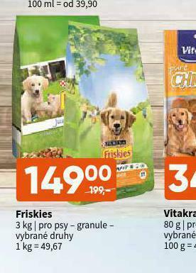 Terno Friskies granule pro psy nabídka