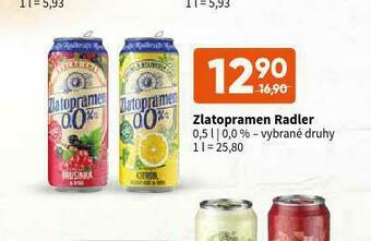 Terno Zlatopramen radler nabídka