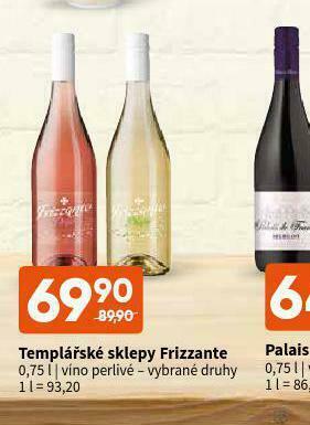 Terno Templářské sklepy frizzante nabídka