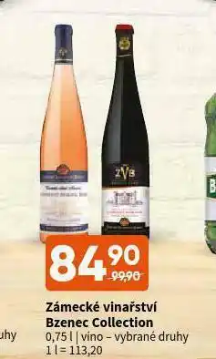 Zámecké vinařství bzenec collection