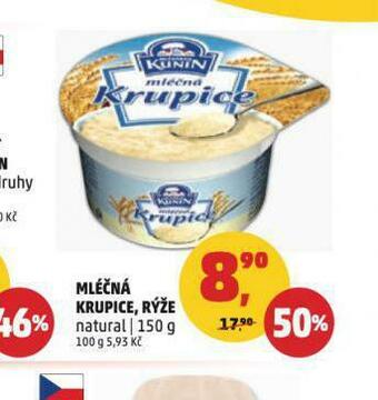 Penny Market Mléčná krupice, rýže nabídka