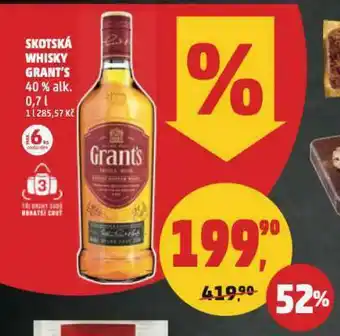 Penny Market Grant&#039;s scotch whisky nabídka
