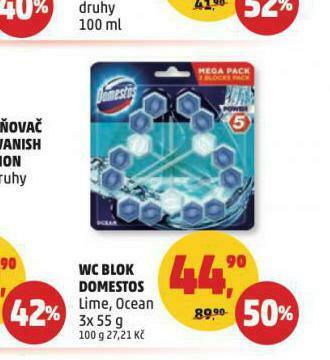 Penny Market Domestos wc blok nabídka