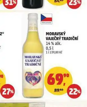 Penny Market Moravský vaječný likér nabídka