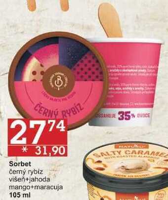Jip Sorbet černý rybíz višeň+jahoda, 105 ml nabídka