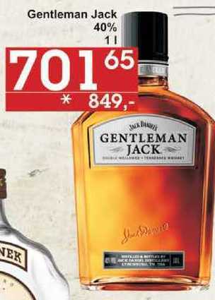 Jip Jack daniel´s gentleman jack tennessee whiskey 0,7l 0.7l, nabídka