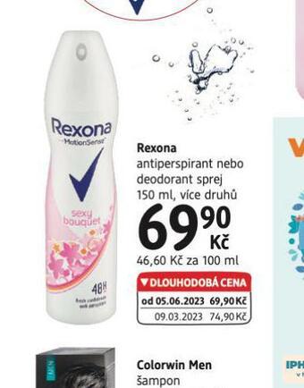 dm drogerie Rexona antiperspirant nabídka