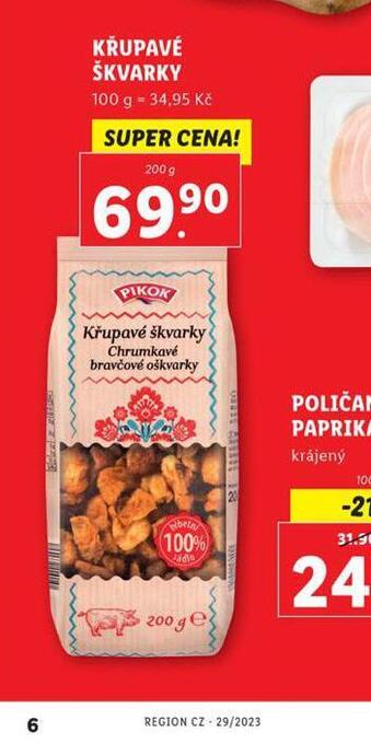 Lidl Křupavé škvarky nabídka