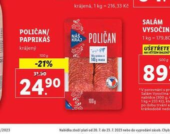 Lidl Poličan nabídka