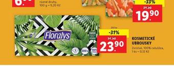 Lidl Florasyl kosmetické ubrousky nabídka