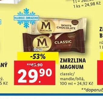 Lidl Zmrzlina magnum nabídka